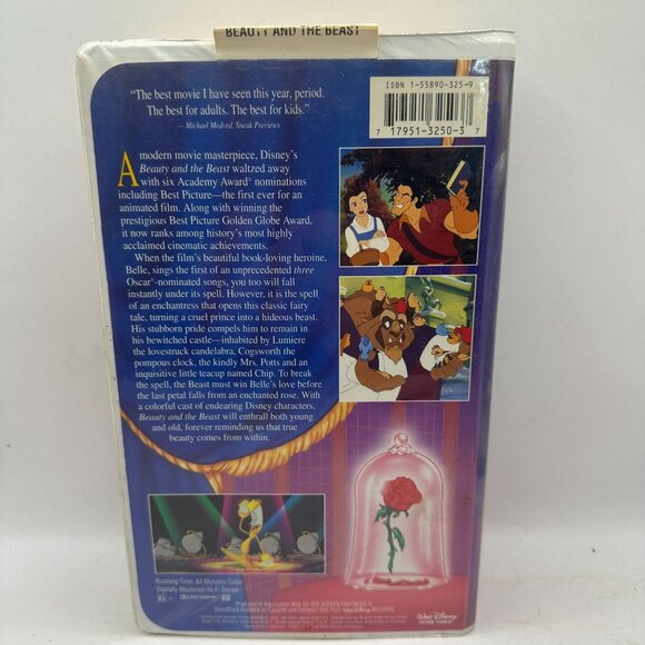 Walt Disney Classic Beauty And The Beast Black Diamond Edition VHS - Picture 2 of 3